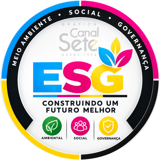 Selo ESG da Gráfica Canal Sete: meio ambiente, social e governança